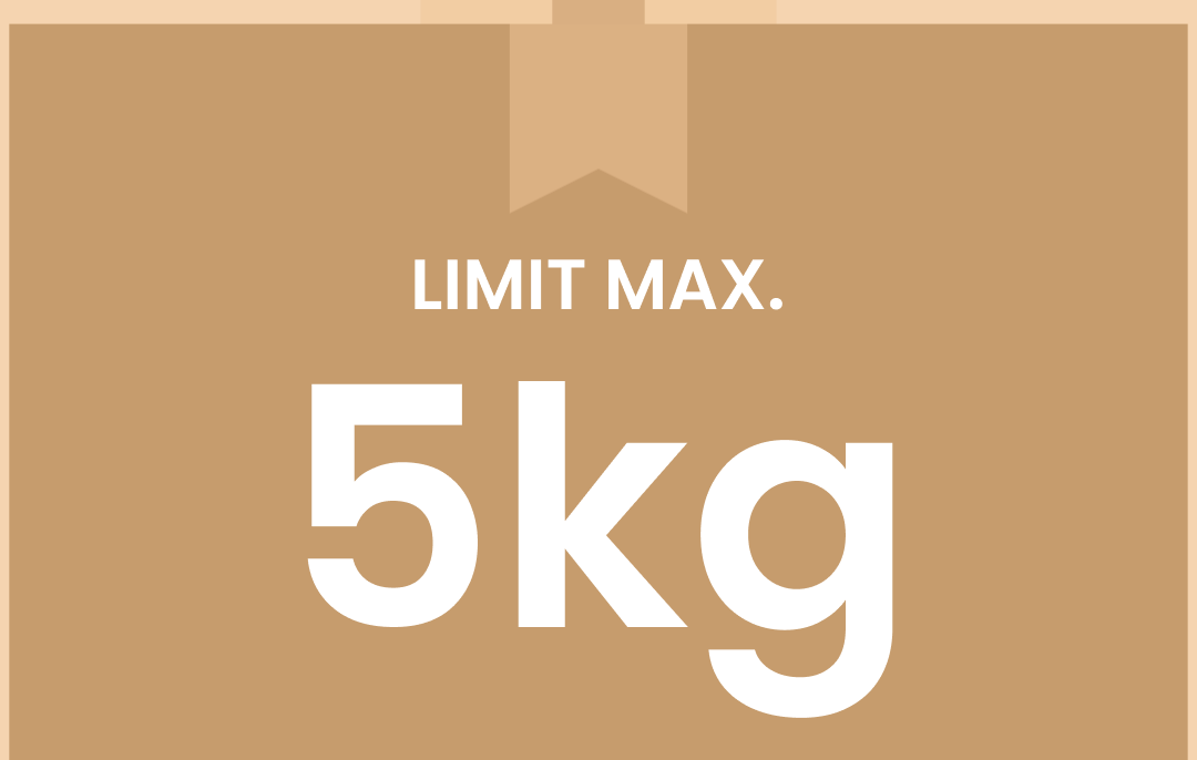 LIMIT MAX 5KG